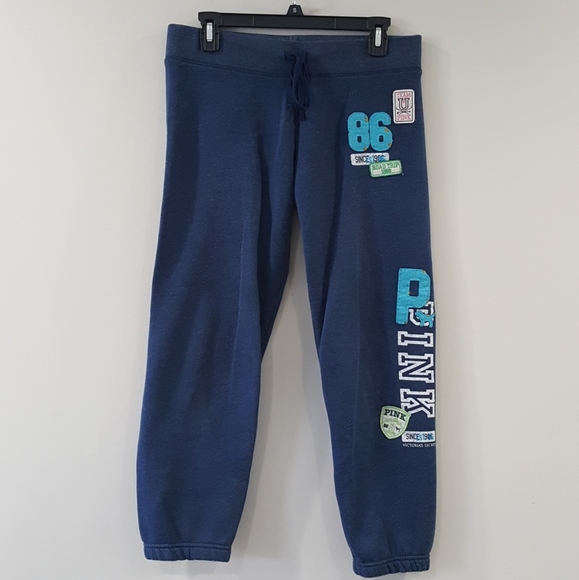 PINK Victoria's Secret Navy Blue Sweatpants - Picture 1 of 7